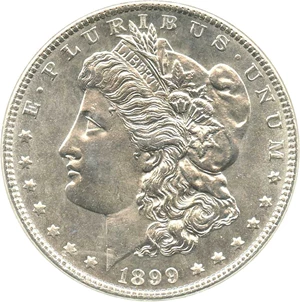 image for: 1899 $1 NGC MS64 PL