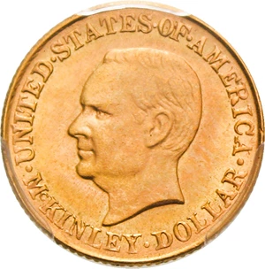 image for: 1917 McKinley G$1 PCGS MS66