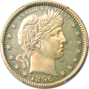 image for: 1896 25c PCGS Proof 64 - No Reserve!