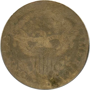 image for: 1798 Large Eagle $1 PCGS Genuine Poor/Fair Details (Holed and plugged) Affordable Bust Dollars - No Reserve!