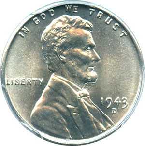 image for: 1943-D 1c PCGS/CAC MS68 - Amazing Steel Penny