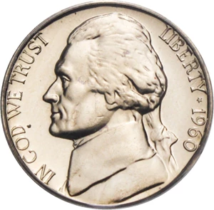 image for: 1960 5c PCGS Proof 68 DCAM