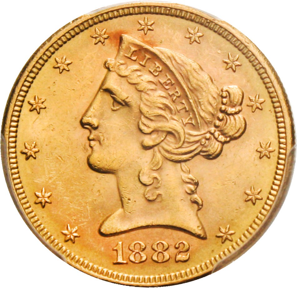 image for: 1882-S $5 PCGS MS63 - No Reserve!