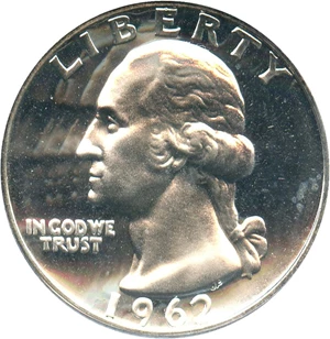 image for: 1962 25c PCGS Proof 68 CAM