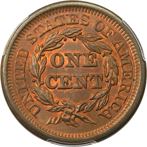 image for: 1850 1c PCGS/CAC MS66 BN