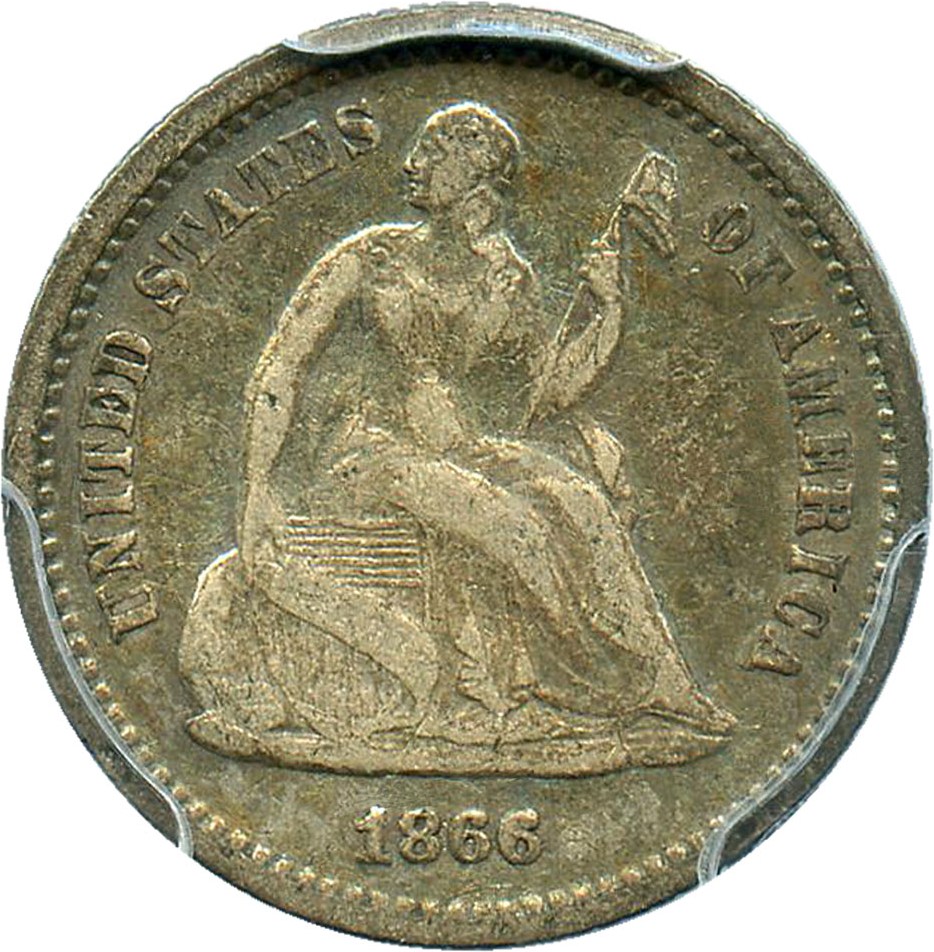 image for: 1866 H10c PCGS VF20 - Scarce, Low Mintage Date