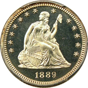 image for: 1889 25c PCGS/CAC Proof 66 CAM