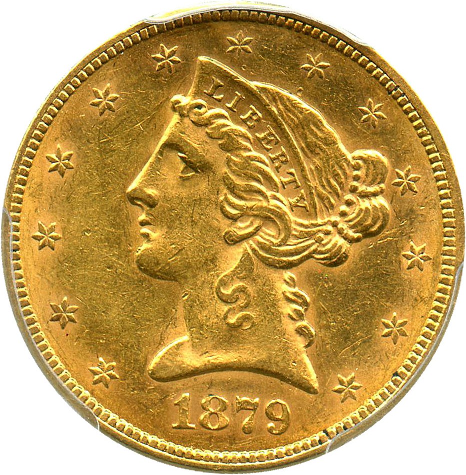 image for: 1879 $5 PCGS MS61