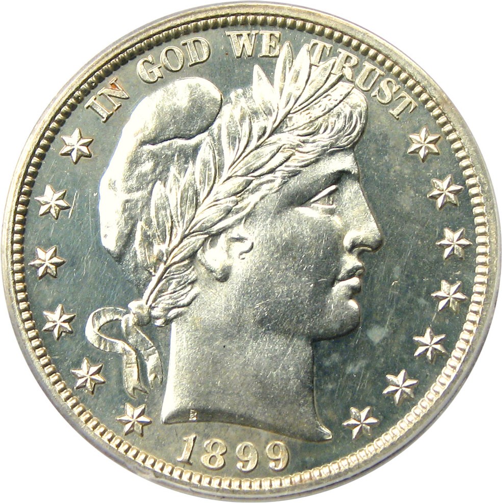 image for: 1899 50c PCGS Proof 64 - Looks like a Cameo