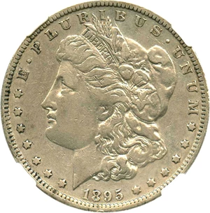 image for: 1895-O $1 NGC VF Details, Improperly Cleaned - Key Date
