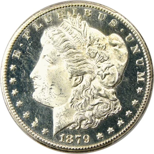 image for: 1879-CC $1 PCGS/CAC MS64 PL - Key Date Carson City Morgan