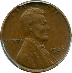image for: 1926-D 1c PCGS AU53