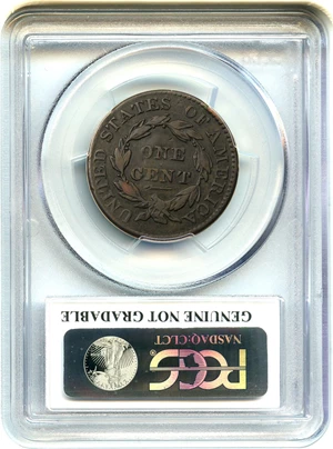 image for: 1826 1c PCGS Genuine VF Details, Damage