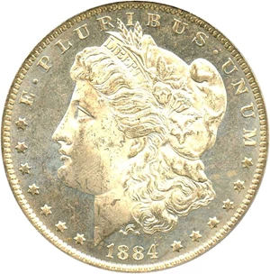 image for: 1884-O $1 PCGS MS64 DMPL - No Reserve!