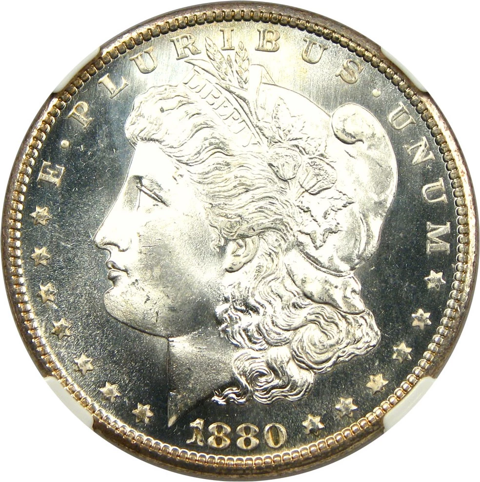 1880 S Morgan Silver Dollar Brilliant Uncirculated – Great