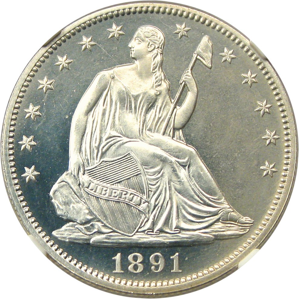 image for: 1891 50c NGC Proof 65