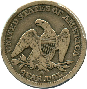 image for: 1858-O 25c PCGS F15