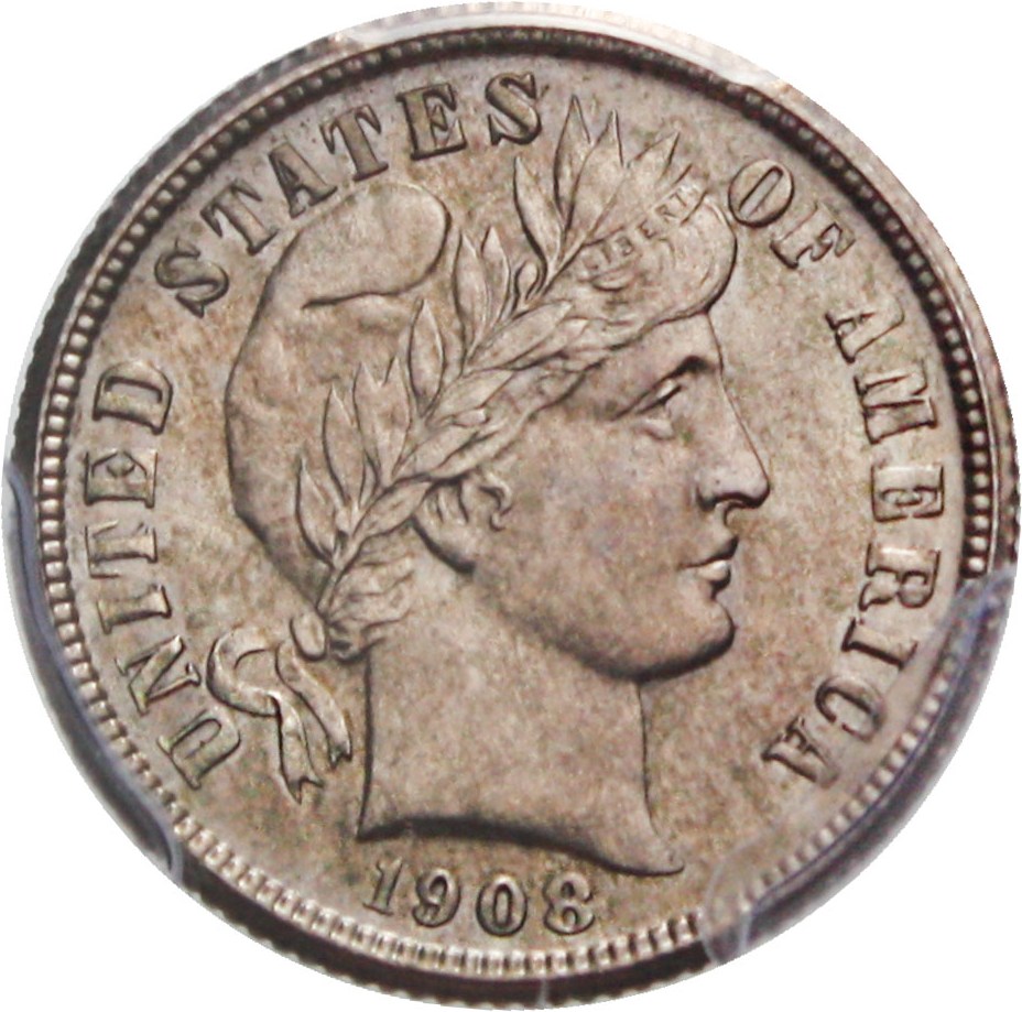 image for: 1908-O 10c PCGS/CAC MS64