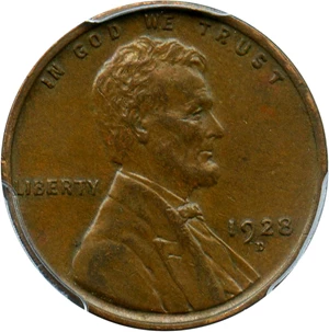 image for: 1928-D 1c PCGS AU58