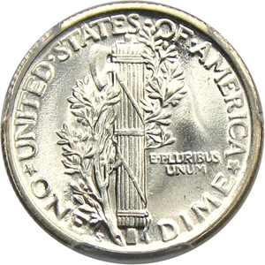 image for: 1918-S 10c PCGS MS64 FB - Scarce Date