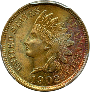 image for: 1902 1c PCGS/CAC MS64 BN - Colorful Toning - No Reserve!