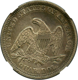 image for: 1859-O 25c NGC AU50