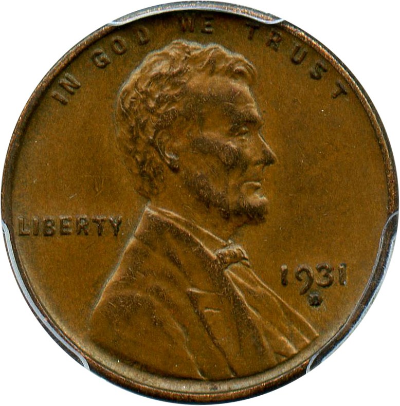 image for: 1931-D 1c PCGS AU58