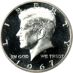 image for: 1967 50c PCGS MS67 DCAM (Special Mint Set) Registry Quality Gem