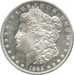 image for: 1888 $1 PCGS MS66 PL
