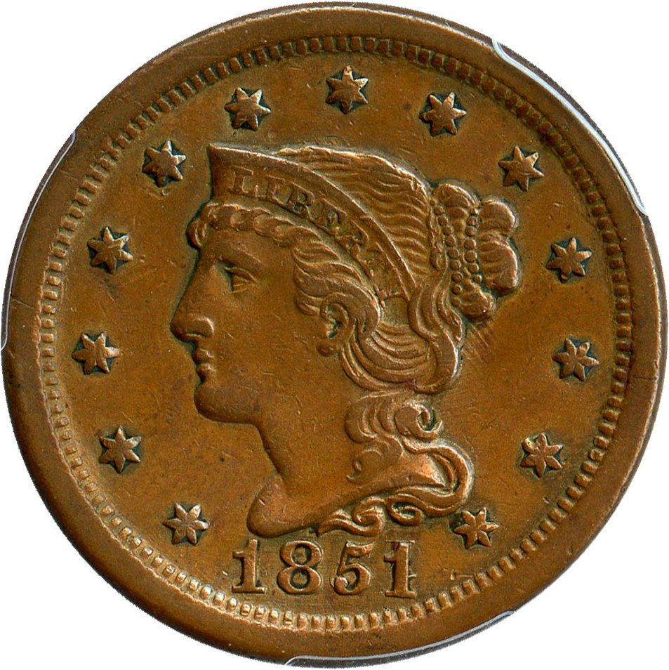 image for: 1851/81 1c PCGS/CAC AU50