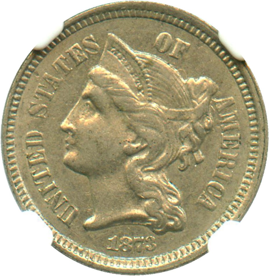 image for: 1873 3CN NGC MS61 (Open 3) Better Variety