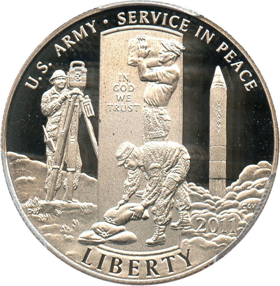 image for: 2011-S United States Army 50c PCGS Proof 70 DCAM - No Reserve!