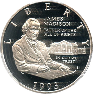 image for: 1993-S Madison 50c PCGS Proof 70 DCAM