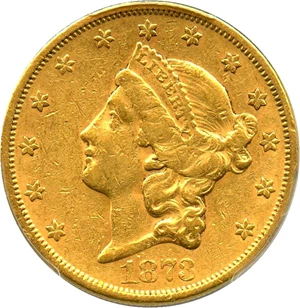 image for: 1873-S $20 PCGS XF45 (Closed 3) - No Reserve!