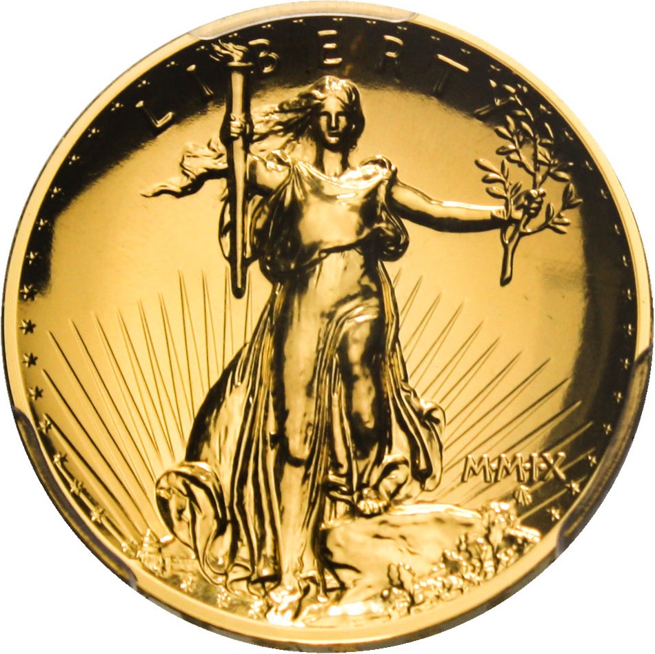 image for: 2009 Ultra High Relief $20 PCGS MS69 PL