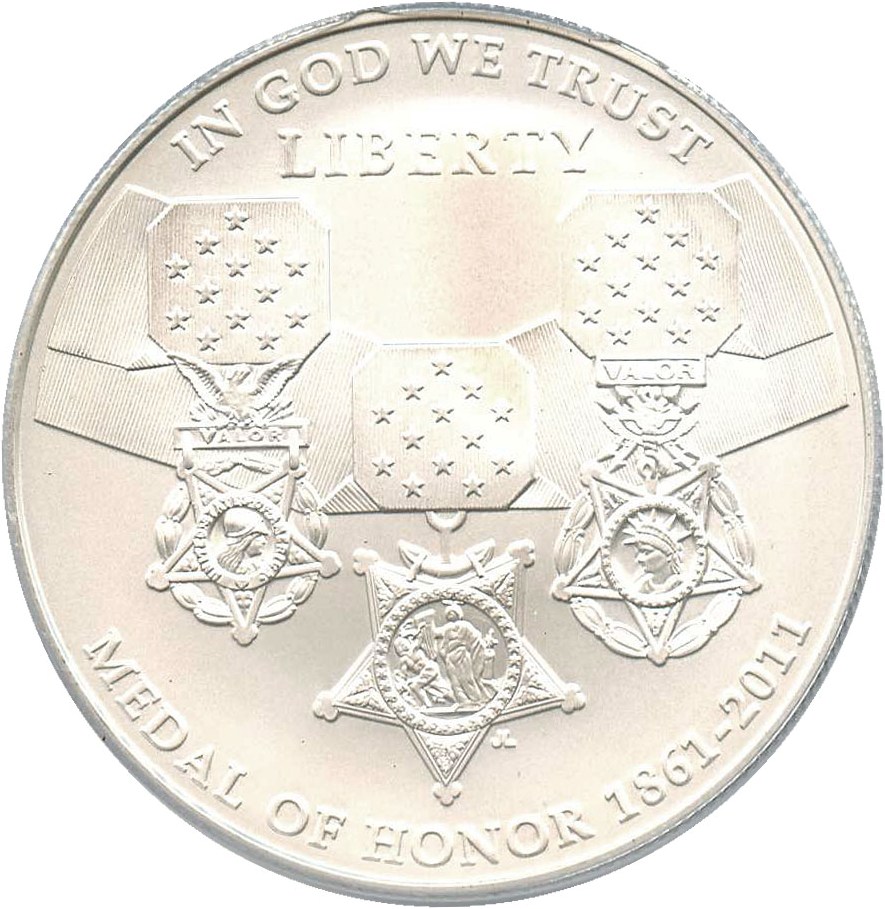 image for: 2011-S Medal of Honor $1 PCGS MS70 - No Reserve!