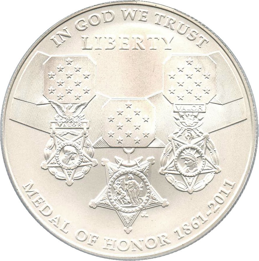 image for: 2011-S Medal of Honor $1 PCGS MS70 - No Reserve!