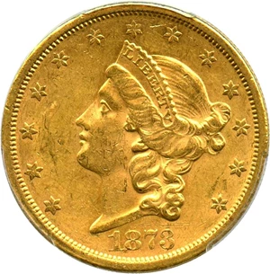 image for: 1873-S $20 PCGS AU58 (Closed 3) - No Reserve!