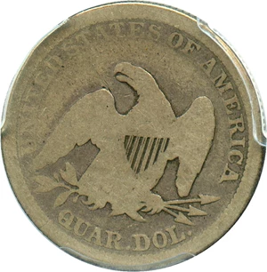 image for: 1864 25c PCGS/CAC Good-4 - Civil War Year
