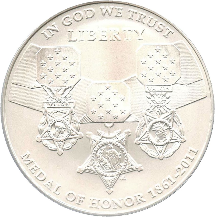 image for: 2011-S Medal of Honor $1 PCGS MS70 - No Reserve!