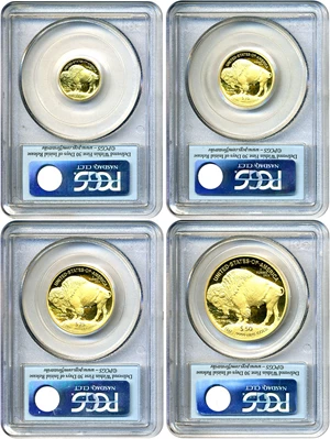 image for: 2008-W American Buffalo Set PCGS PR70DCAM (4 Coins, First Strike)