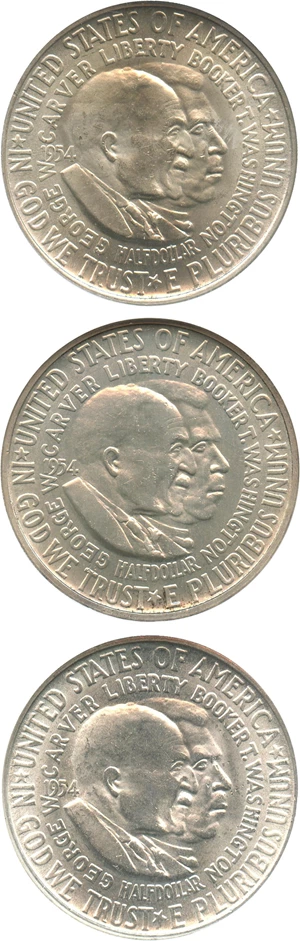 image for: 1954-PDS Washington-Carver Set NGC/CAC MS64 - No Reserve!
