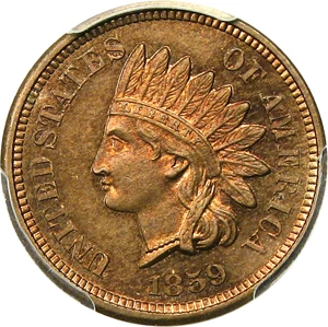 image for: 1859 1c PCGS Proof 64 - Scarce One-Year Proof Type Coin