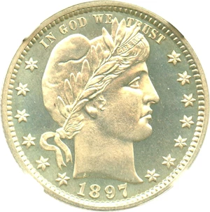 image for: 1897 25c NGC Proof 66 CAM