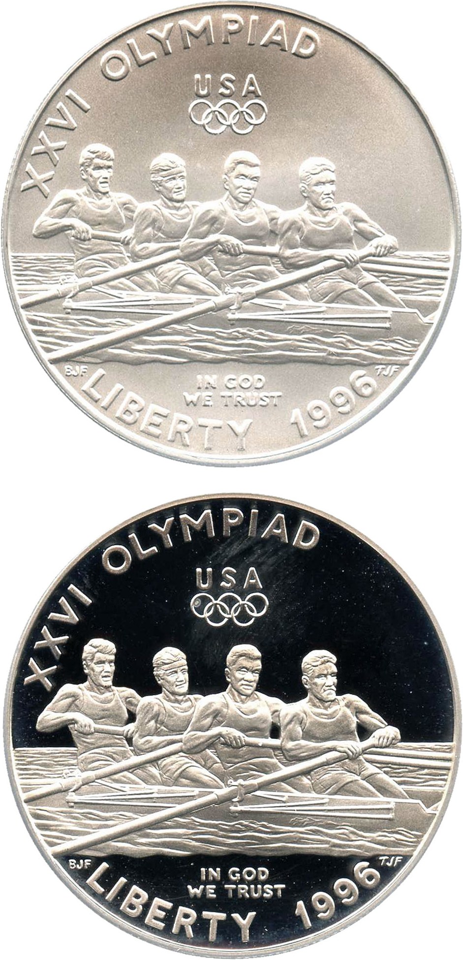 image for: Collector Lot: 1996 Olympic Rowing $1 PCGS MS/PR69 DCAM (2 Coins) - No Reserve!