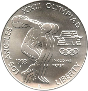 image for: 1983-D Olympic $1 PCGS MS69