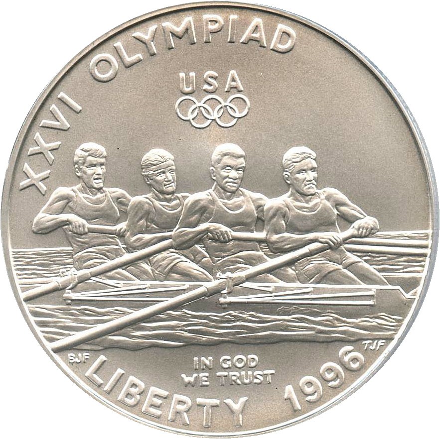 image for: 1996-D Olympic Rowing $1 PCGS MS69