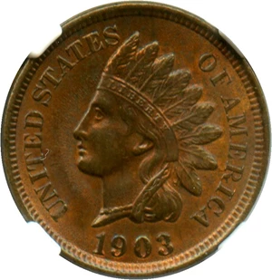 image for: 1903 1c NGC MS63 RB