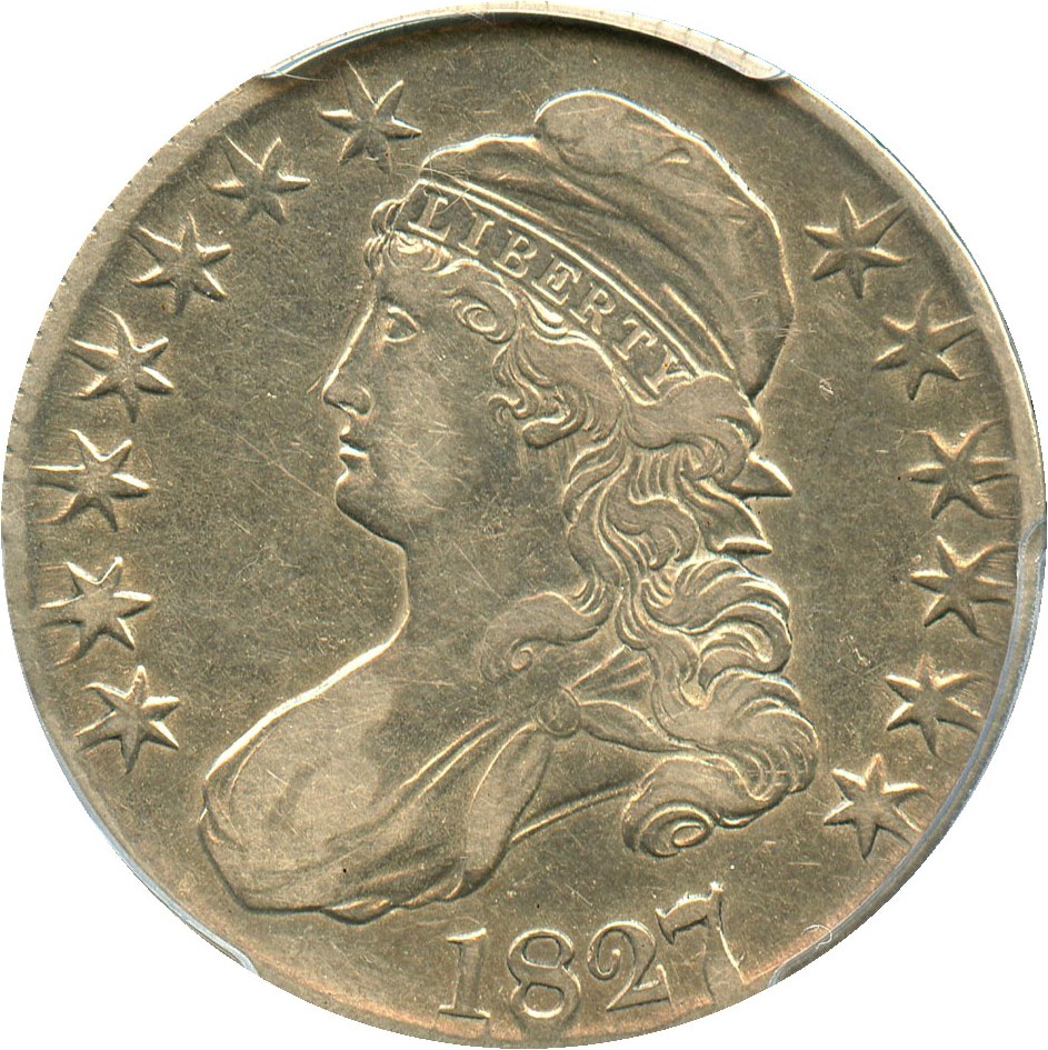 image for: 1827/6 50c PCGS VF30