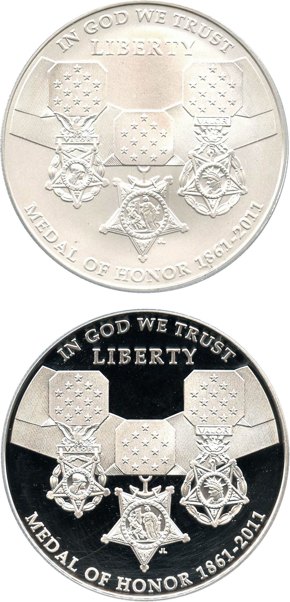 image for: Collector Lot: 2011 Medal of Honor $1 PCGS MS/PR69 DCAM (2 Coins) - No Reserve!